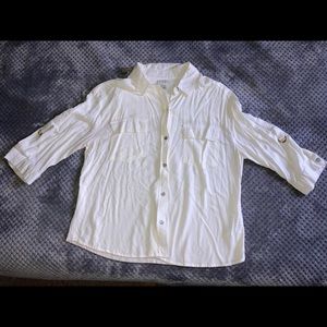 Super comfortable, white button up shirt!